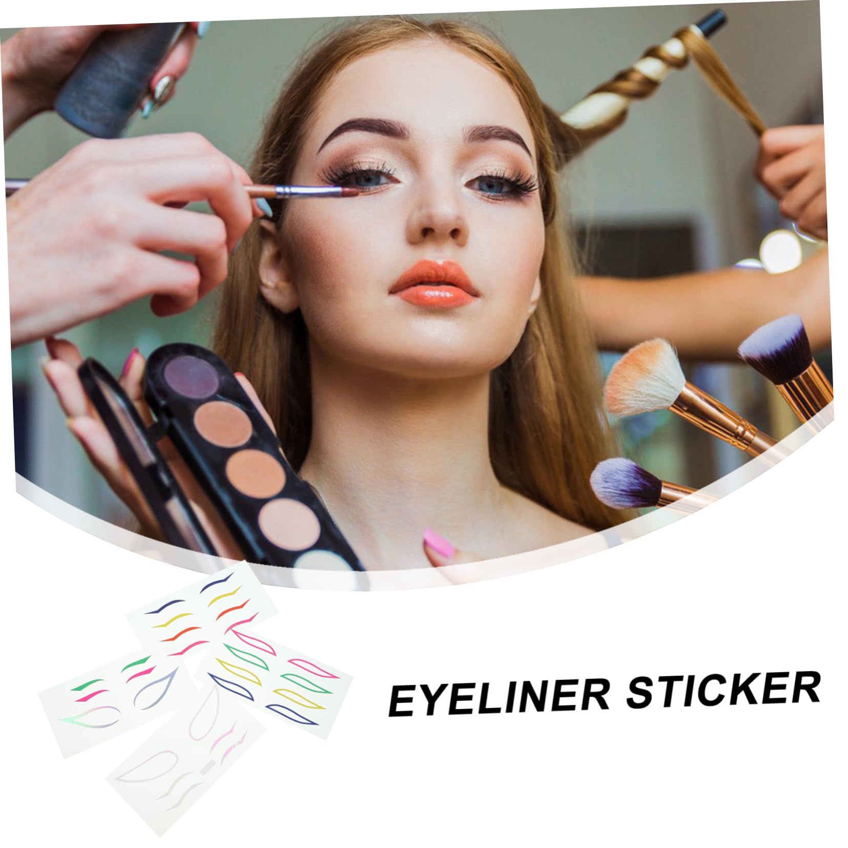 Ipetboom 20juegos Pegatinas De Delineador Ojos y Creativo Stickers Para Maquillaje De Fiesta Diseño Chic y Para Cosplay Especiales