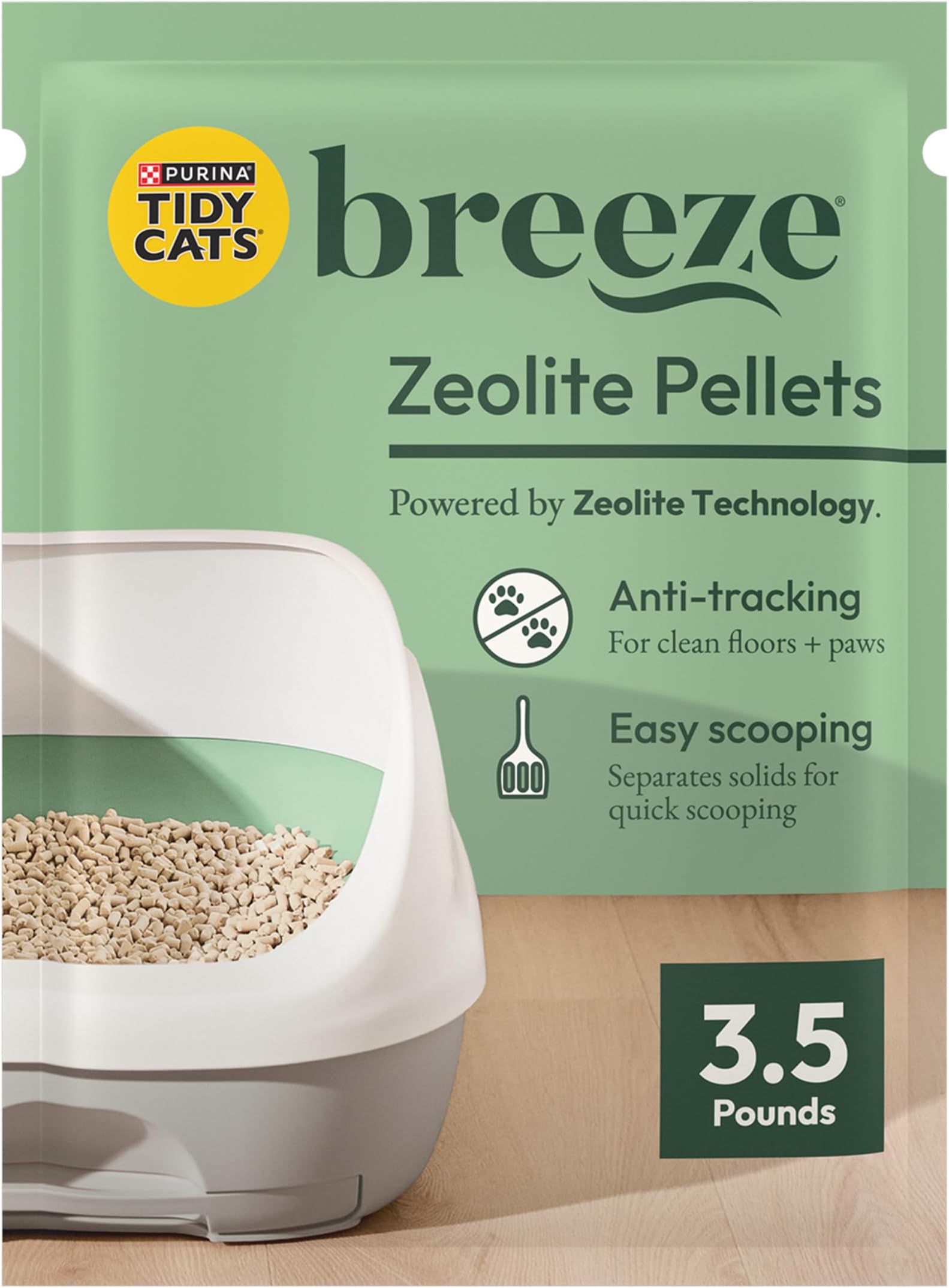 Purina Tidy Cats Breeze Pellets Refill Cat Litter - (6) 3.5 lb. Pouches