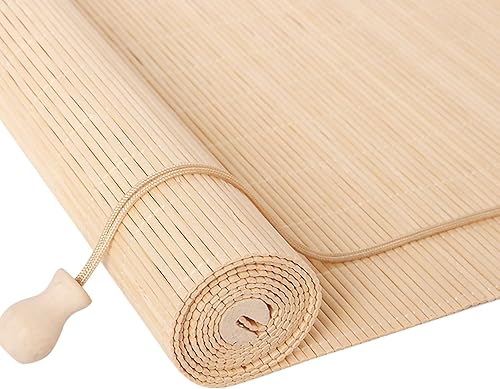 Persianas de bambú para patio al aire libre, persianas de bambú para ventanas, persianas enrollables con filtro de luz, persianas de bambú,