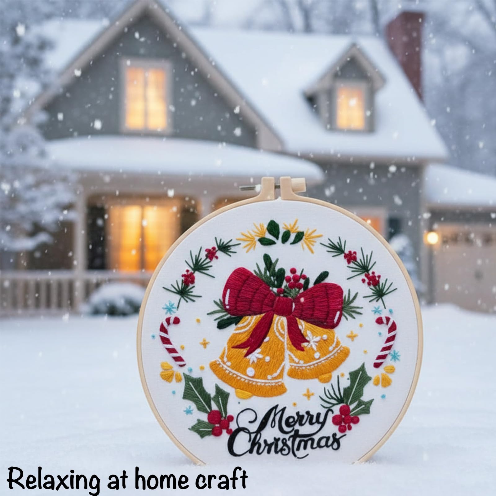 Christmas Embroidery Kits - 3 Festive Designs -9