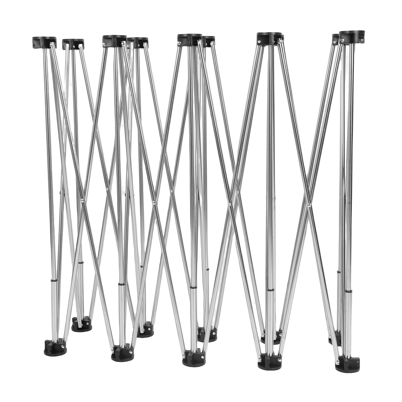 Mesa de Trabajo Plegable Portátil con 10 Patas de Acero y Capacidad de 1000 Kg, Soporte de Trabajo Plegable Multifuncional para Proyectos de Carpintería, Construcción, Corte y Garaje