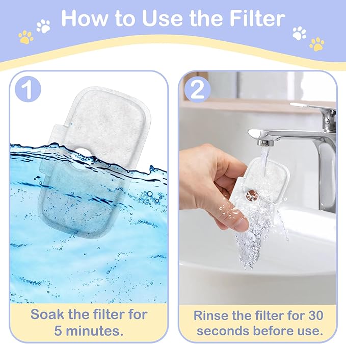 50 Packs de Filtros de Repuesto para Fuente de Agua Petlibro Gatos miniatura 4
