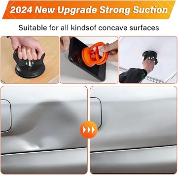 Dent Puller,3 Pack Car Dent Puller Suction Cup Dent Puller Car Dent Removal Kit Dent Remover Tool and Dent Repair Kit Handle Lifter for Cars Body,Glass,Screen,Tiles Lifting,Objects Moving