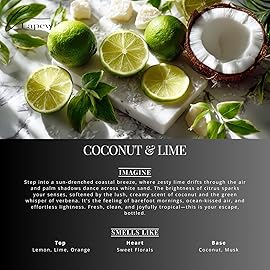 Lapew Coconut & Lime Carpet Freshener Powder: Powerful Odor Eliminator for Home, Upholstery Deodorizer, Carpet Deodorizer, Pet Urine, Cat Litter Box - Coconut Lime Verbena Fragrance