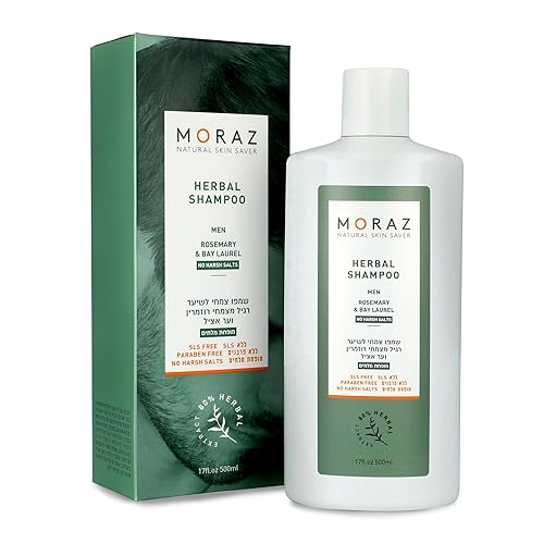 Moraz Champú de hierbas para cabello normal para hombres - Champú clarificante - Champú limpiador e hidratante - Champú para hombres para fortalecer