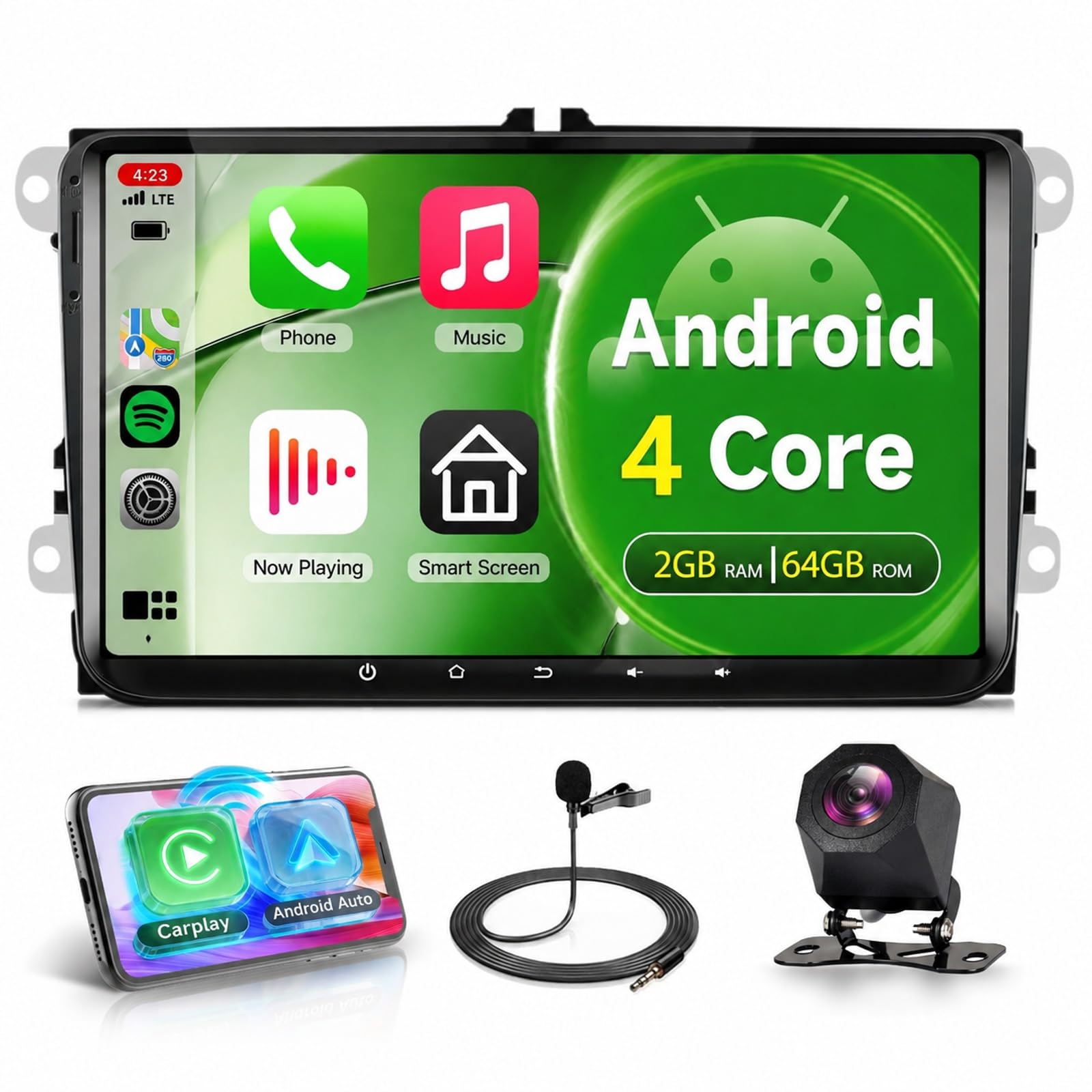 Amazon.com: Rimoody 4Core 2G+64G 9 Inch Android 15 Car Stereo