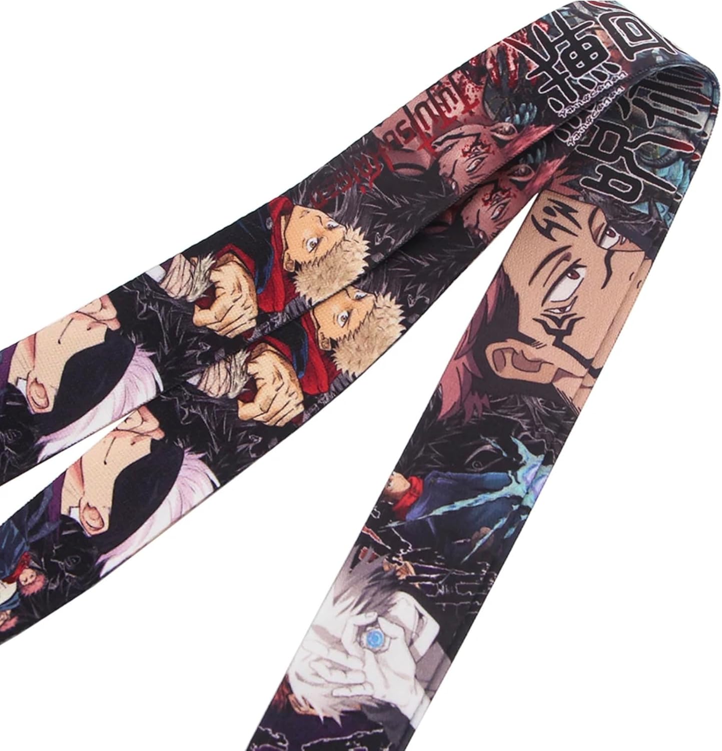 Pinstant Jujutsu Anime Manga Kaisen 17.7" Neck Lanyard Keychain Holder ID Badge Mobile Phone Pin Strap - Image 4