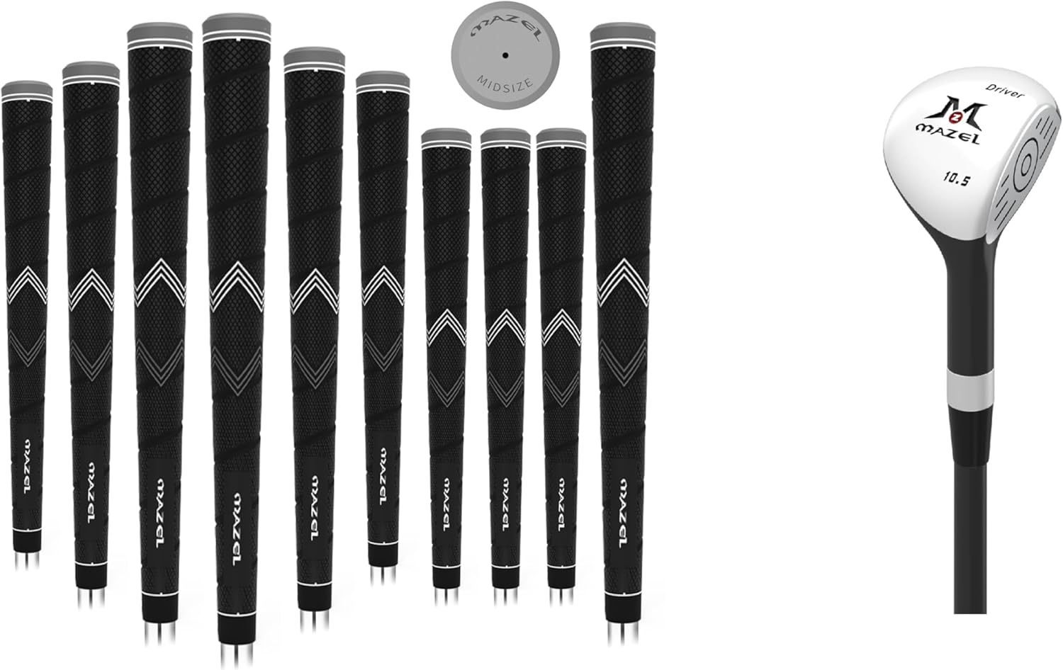 MAZEL Golf Grip & Golf Clubs,Bundle of 2