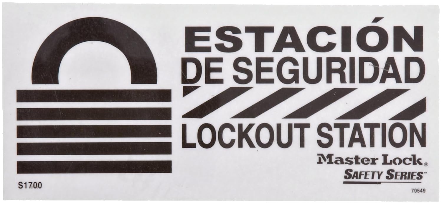 Master Lock S1720E410 Circuit Breaker Lockout Center With 410RED Xenoy Padlock