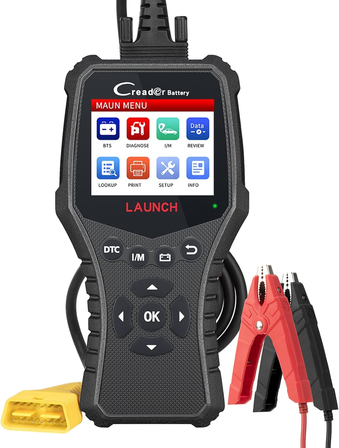 2026 LAUNCH CRB3001 OBD2 Scanner 12V Car Battery Tester, 2 in 1 Code Reader Scan Tool Automotive Battery Alternator Load Tester,Check Engine Light