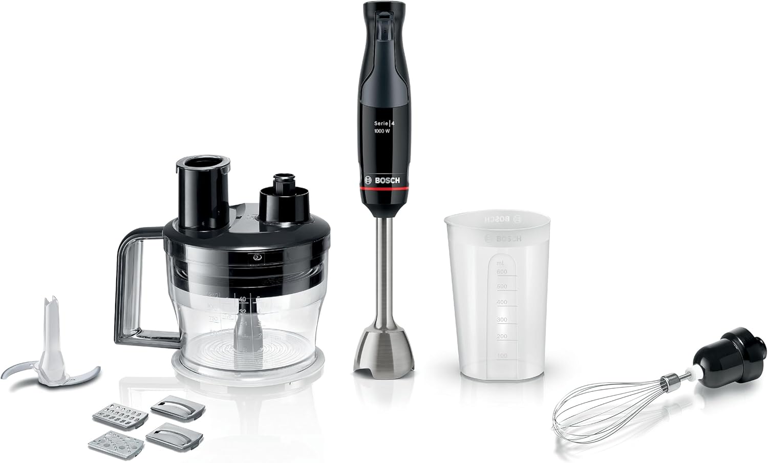 Bosch ErgoMaster Series 6 MSM6M810 Mixeur plongeant à une main, 10 ans de garantie sur le moteur