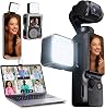 Magnetic Fill Light for DJI Osmo Pocket 3 Creator Combo, Rechargeable Mini LED Video Light with Storage Bag, 3 Color Modes/Brightness Adjustable for Pocket3 Selfie Vlog Recording, Lightweight (1)