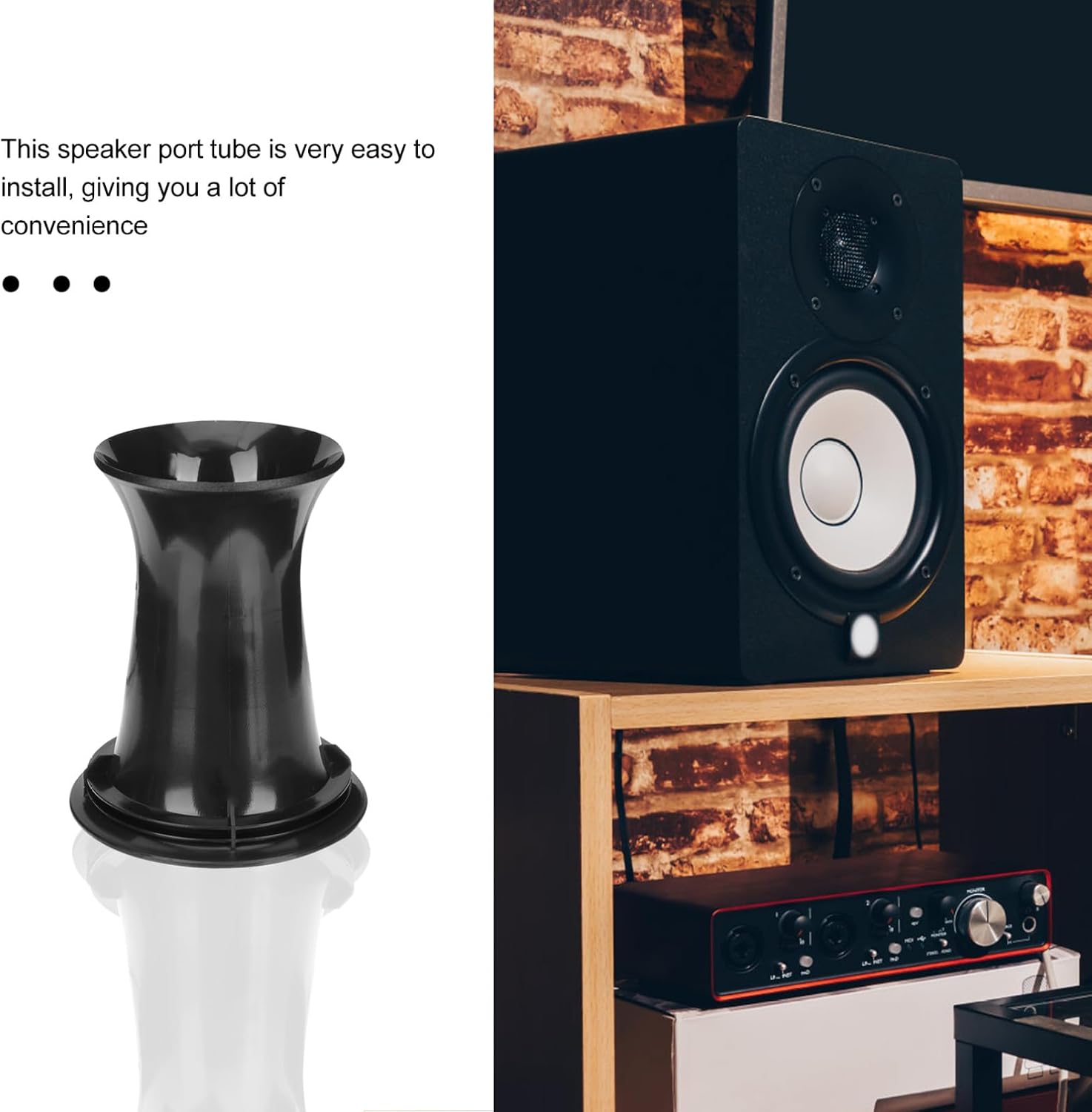8Pcs Speaker Port Tubes Speaker Voice Outlet for Home Car Studio and Bar Shows Easy to Install Durable Safe and High Sound Quality Accessory