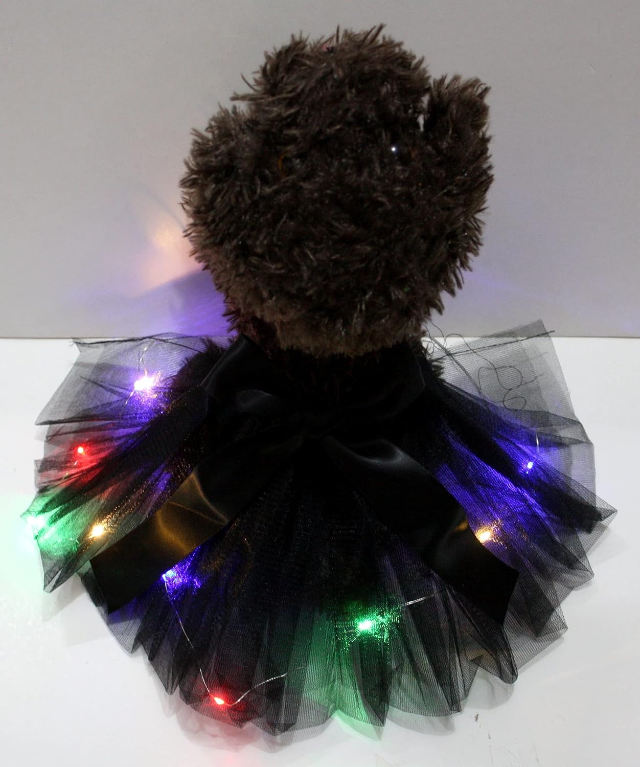 Petitebelle Single Color LED Lighting Puppy Dog Tutu (Black, Medium) - Image 5