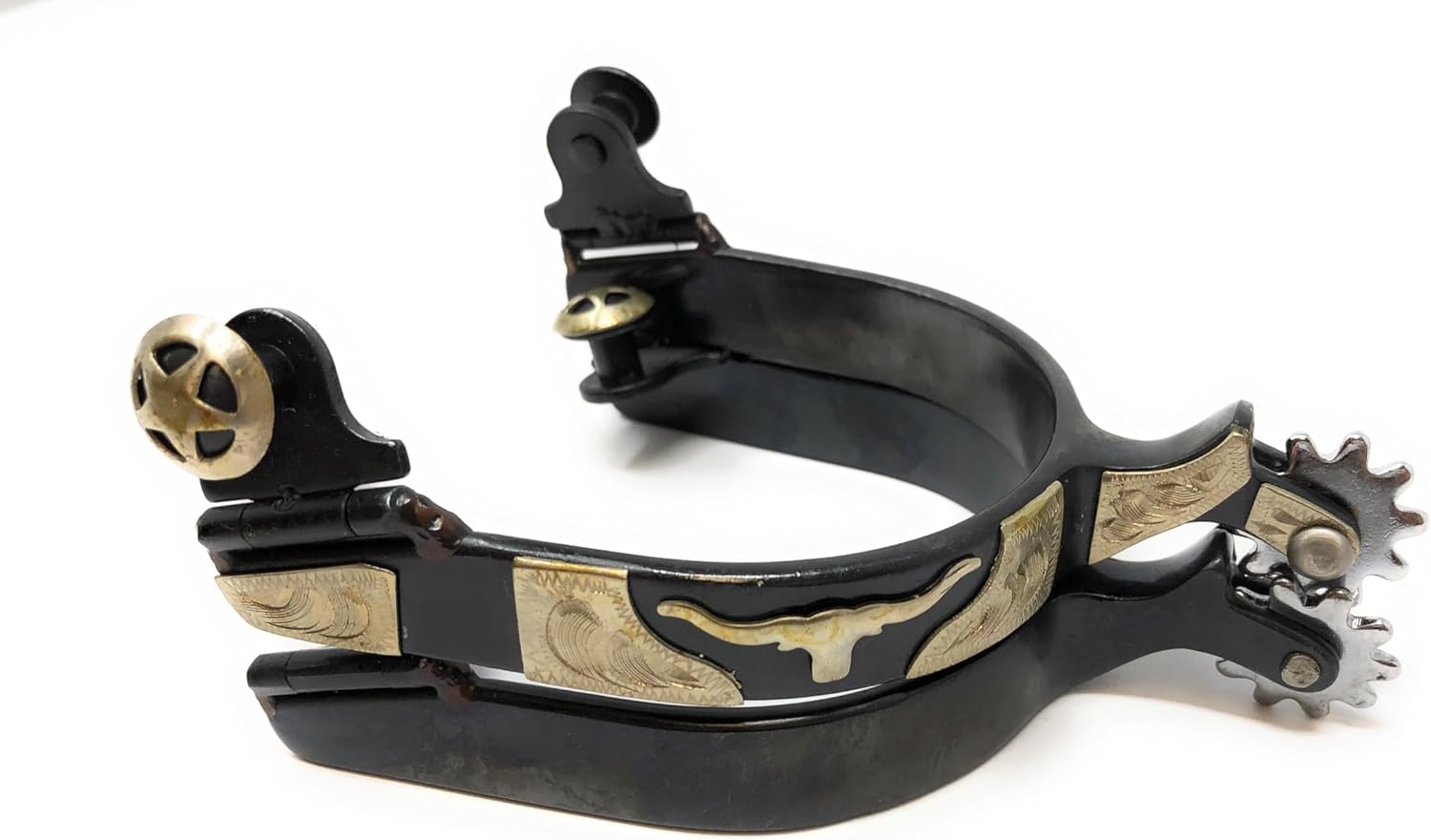 AJ Tack Men's Longhorn Show Spurs