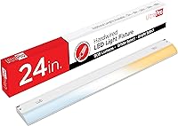 UltraPro 24 Inch Hardwired Dimmable Under Cabinet Lights, 2700K/4000K/5000K 3 Color Temps, Kitchen Counter LED Lighting 45368