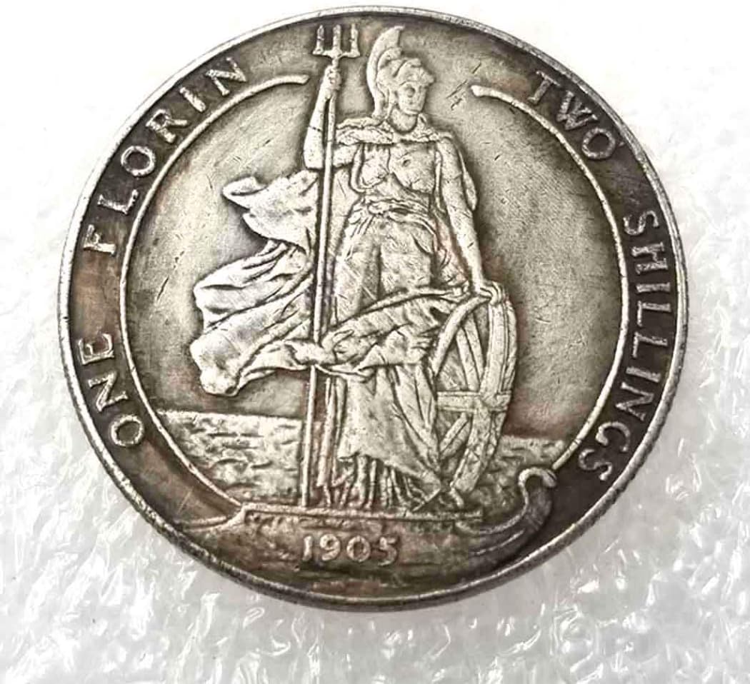 Best 1905 British Florin-Edward VII Old Coin-UK Old Coin-Commemorative Coin-Great England Coins-Funny Hobo Nickel UK Coins Future experience