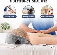 Vista 7 de Almohada de Masaje Boca Abajo con Reposacabezas para Cama, Almohada para Dormir Boca Abajo, Soporte Facial, Almohada BBL Después de Cirugía, Equipo