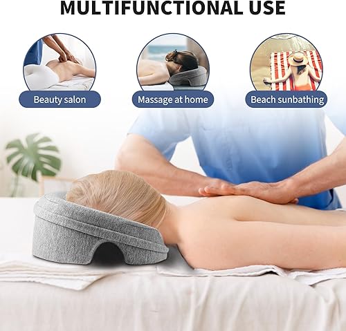 Miniatura 7 de Almohada facial para masaje, reposacabezas para cama, almohada para dormir en el estómago, cuna facial, almohada BBL después de la cirugía