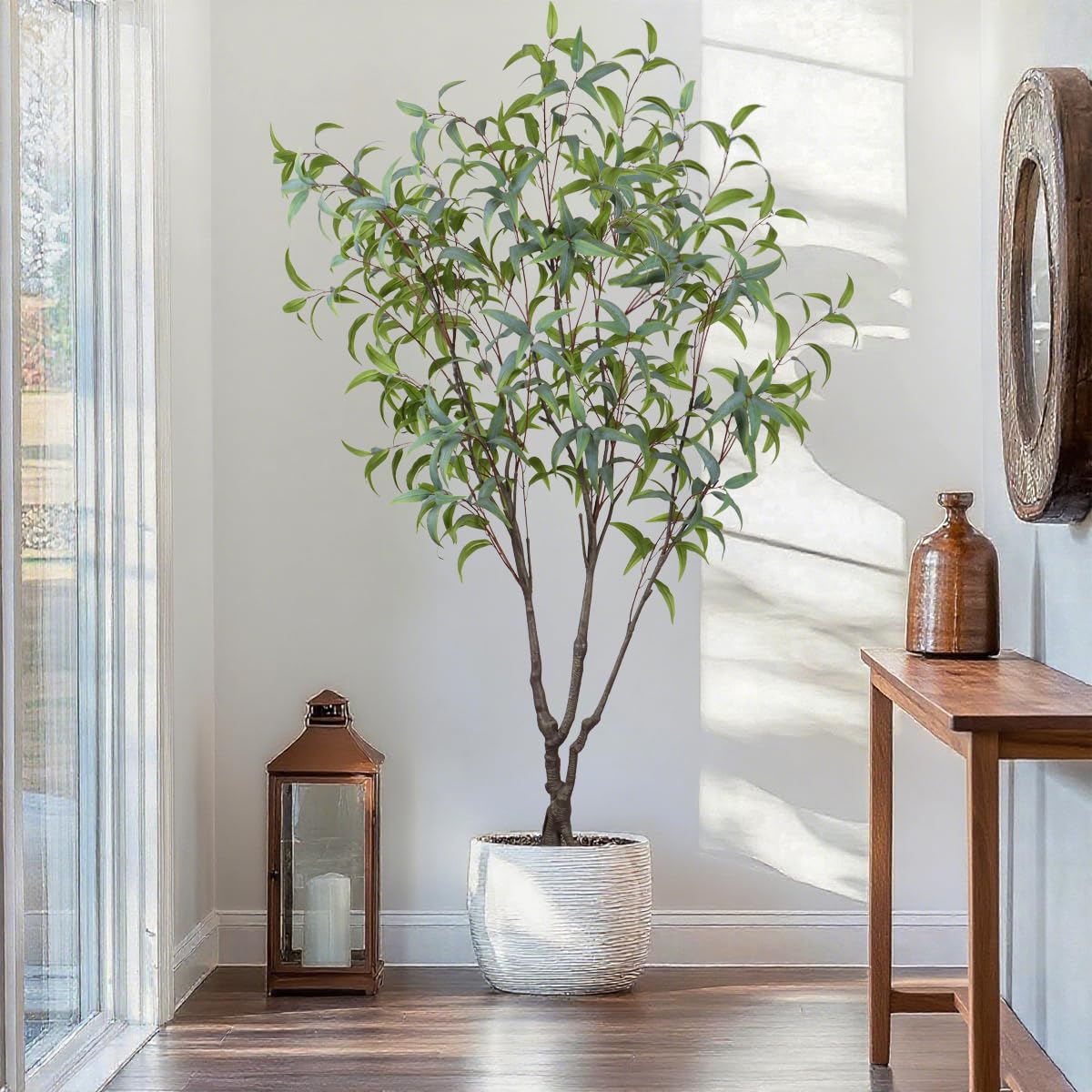 Aurlan 6.89ft Artificial Eucalyptus Tree