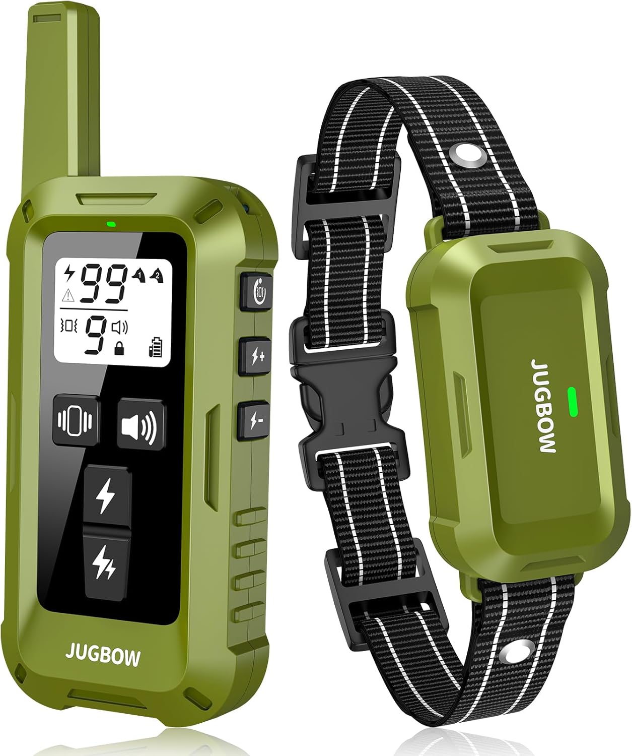 Jugbow Dog Shock Collar - 4200FT Dog Training Collar with Remote, IPX8 Waterproof Electric Collar with 4 Training Modes, Security Lock, Rechargeable e-Collar for Dogs 10-120lbs