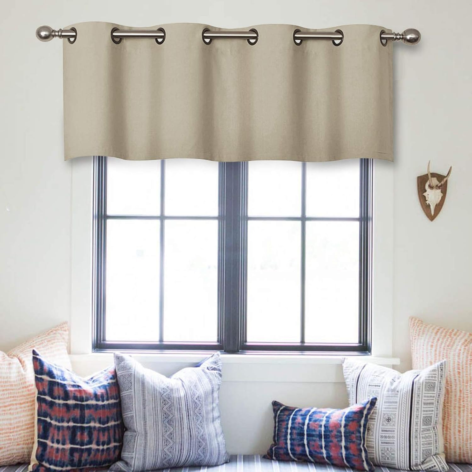 Amazon.com: MRTREES Blackout Valance Curtains Room Darkening, Short ...