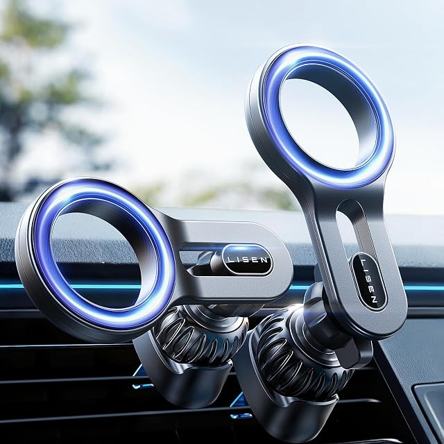 LISEN for MagSafe Car Mount 2026 Magnetic Phone Holders for Your Car Air Vent Phone Mount Hands Free