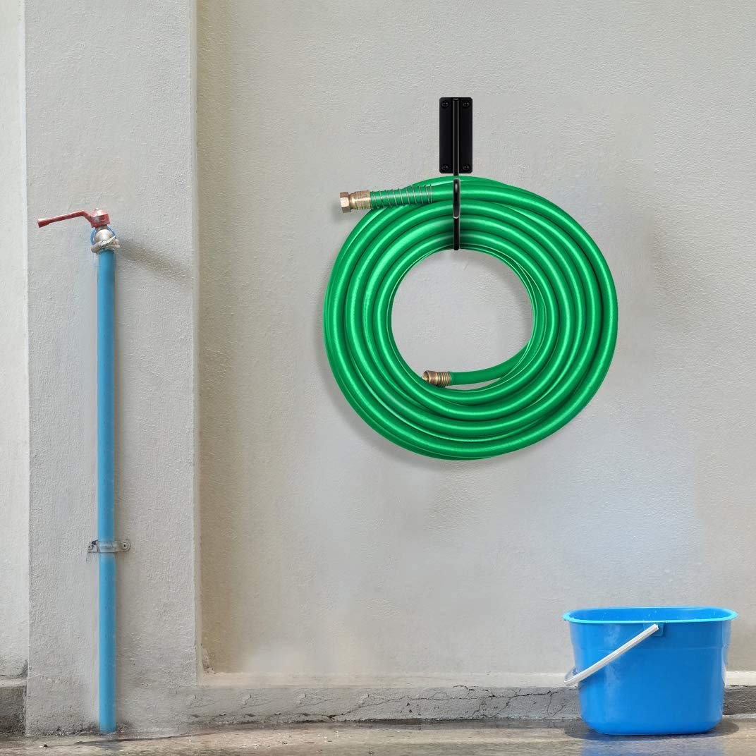 Urban Deco Hose Holder Hook, Wall Mounted Water Hose Storage Hanger