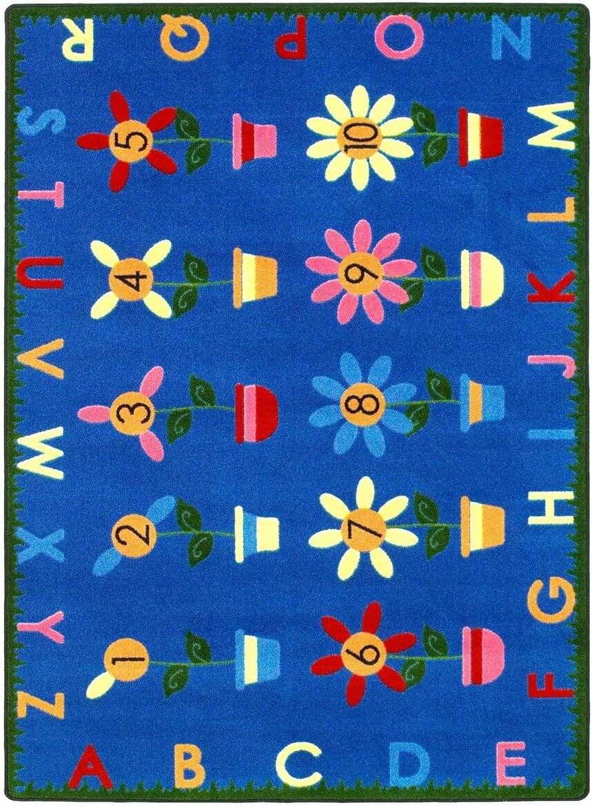 Educational Petal Pushers Kids Rug Rug Size: 3'10" x 5'4"