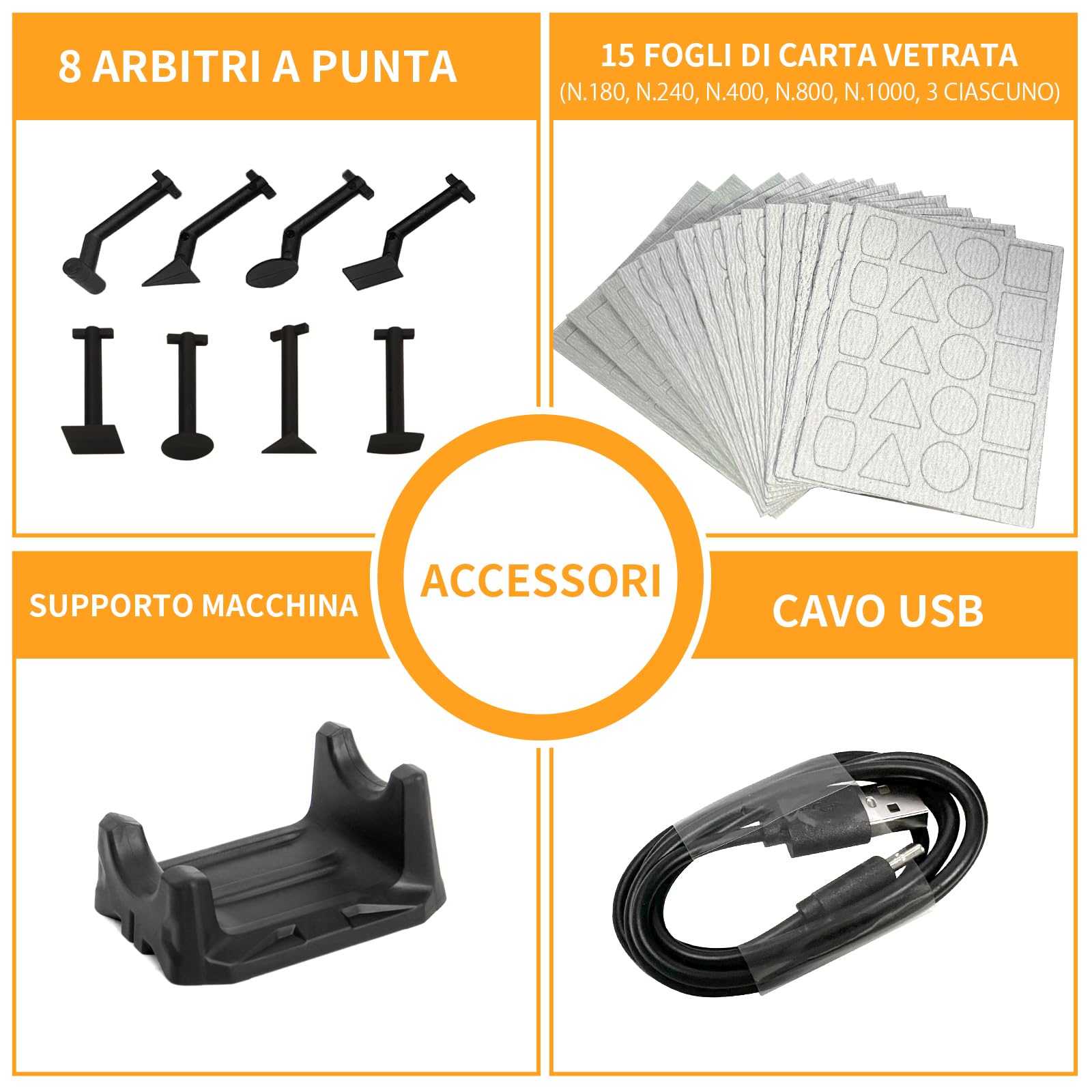 Levigatrice a penna senza fili, velocità variabile e ricarica USB con luce LED, utensile elettrico multiuso per levigatura, lucidatura, finitura, artigianato fai da te (Blu)
