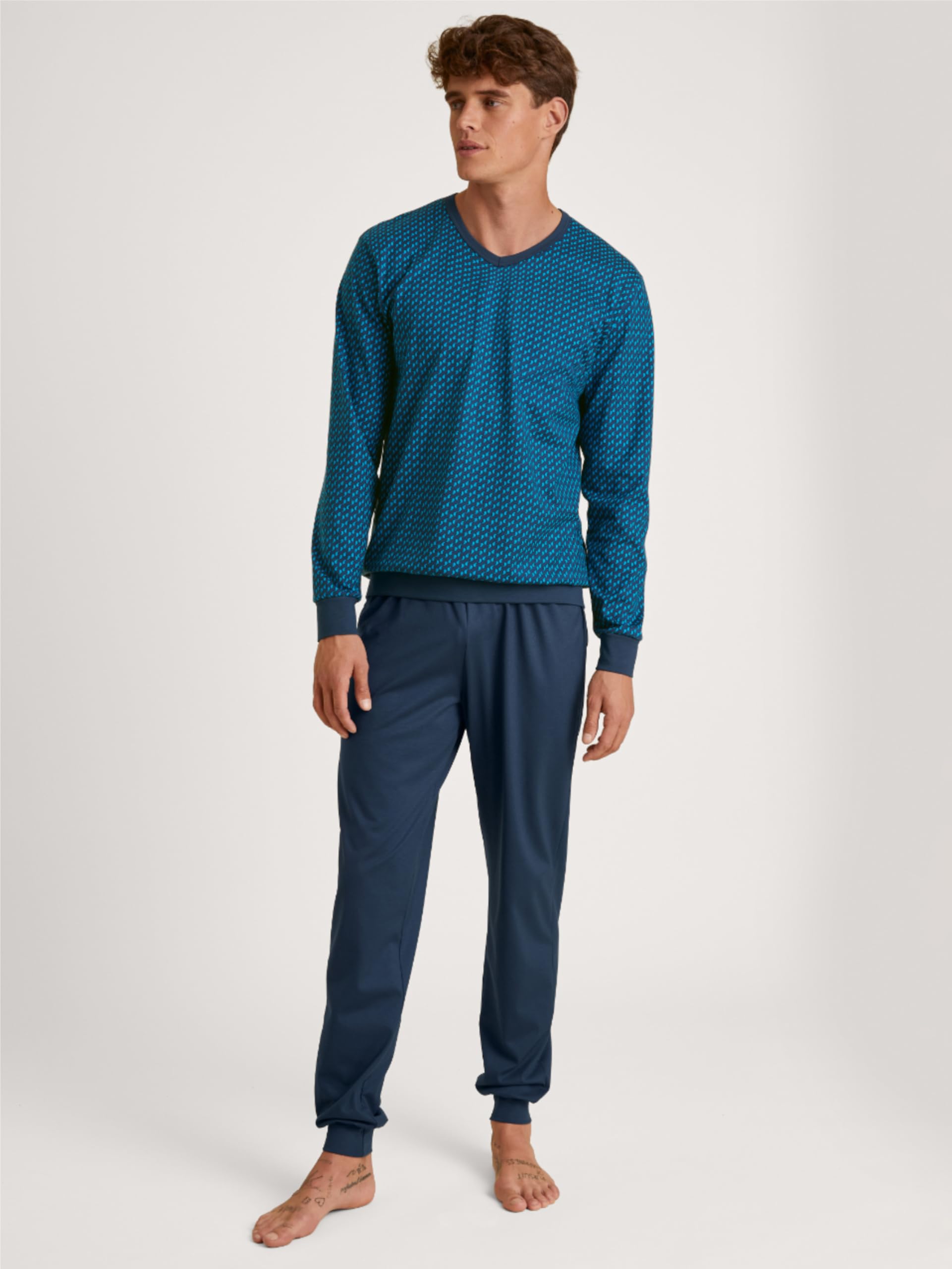 CALIDA Nightwear Xtra Bündchen-Pyjama Herren