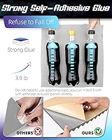 Vista 3 de Paneles acústicos autoadhesivos mejorados, paneles de espuma a prueba de sonido de recuperación rápida de 1 x 12 x 12 pulgadas para paredes, paneles