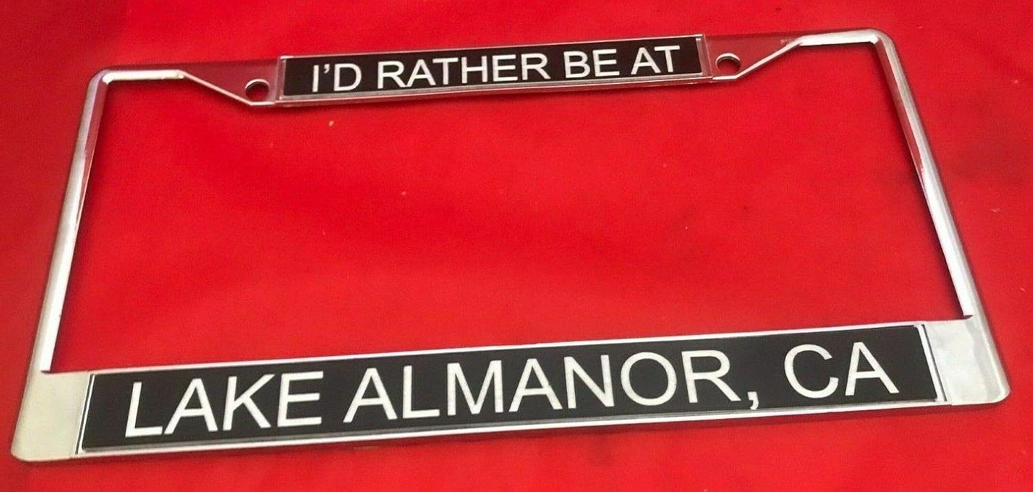 Chrome License Plate Frame Metal Custom Personalized Engraved Frame, Customized Heavy Duty Frame, Car Accessories Professional Design with Smooth Finish, Car Wash Safe, and Durable