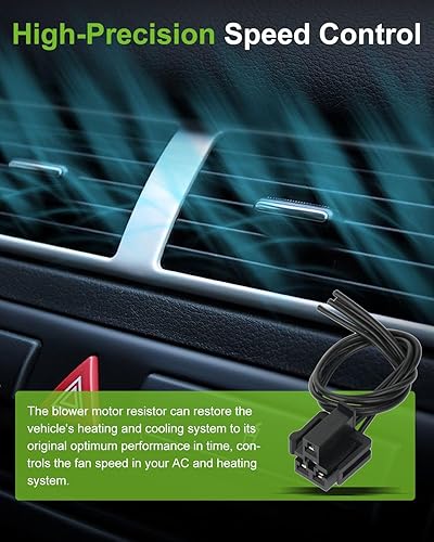 Miniatura 1140 de SCITOO Resistencia de motor de ventilador HVAC para 2008-2013 para Chrysler 300/2008-2016 para Town & Country/2008-2010 para Dodge Charger/2008-2018