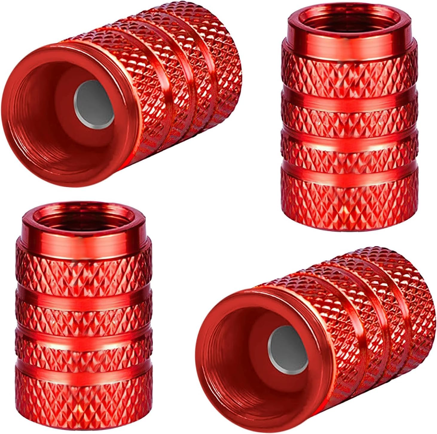 BAIEN 4 Pcs Tyre Valve Caps for Renault Scenic/Grand Scénic/Xmod IV III II I J9 R9 JZ JM JA 2000-2024, Stem Tyre Dust Caps with Seal Aluminium Tyre Valve With Car Logo