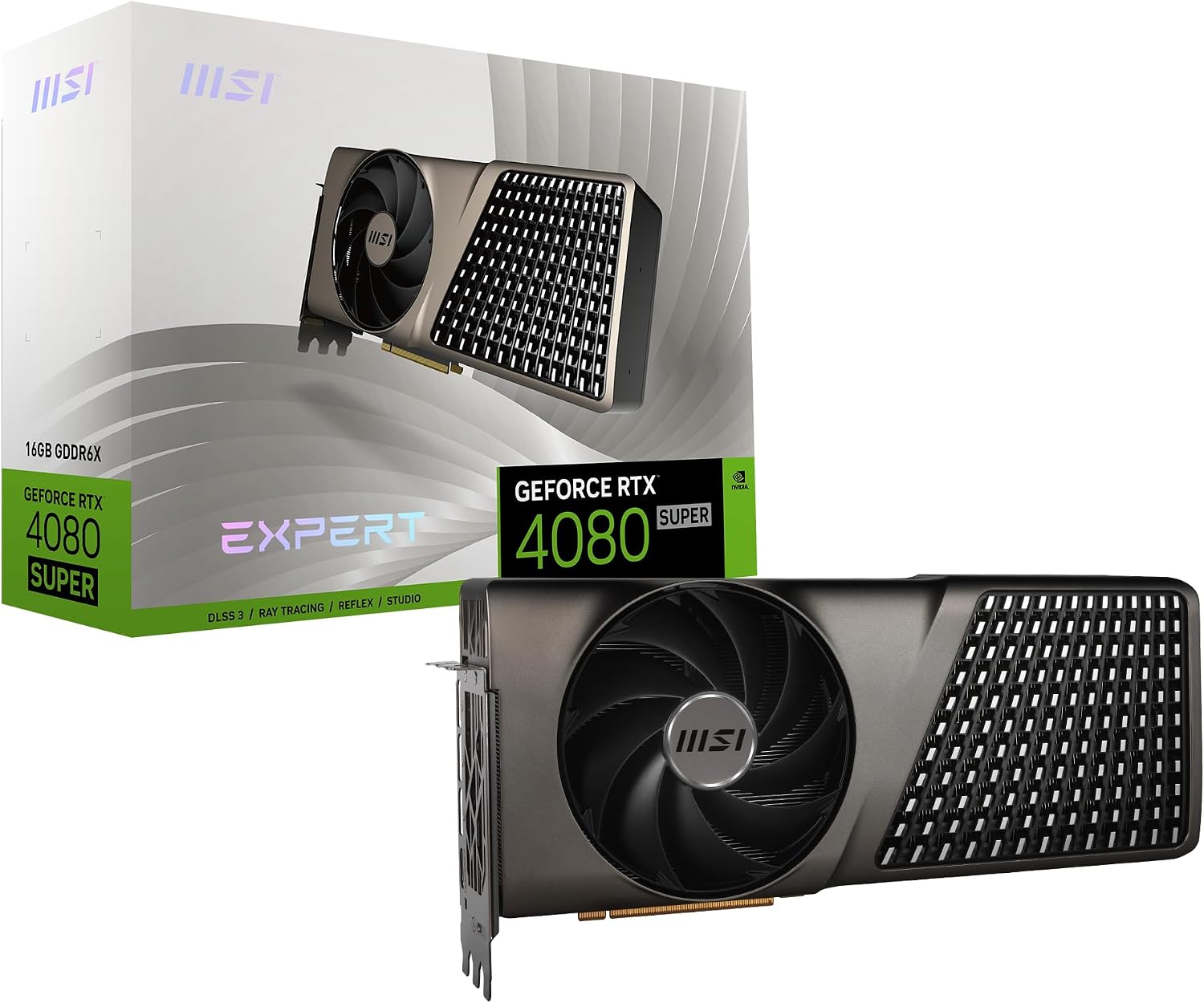 Gaming RTX 4080 Super 16G Expert Graphics Card (NVIDIA RTX 4080 Super, 256-Bit, Extreme Clock: 2625 MHz, 16GB GDRR6X 23 Gbps, HDMI/DP, Ada Lovelace Architecture)