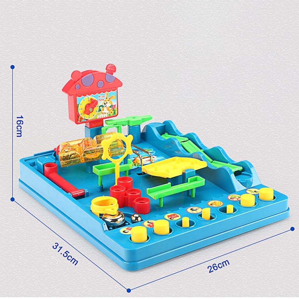 Maze Puzzle Spiel Brettspiel Gesellschaftsspiel Holzpuzzle Murmelbrett zur Entwicklung Logischer Fähigkeiten Und Feinmotorik für