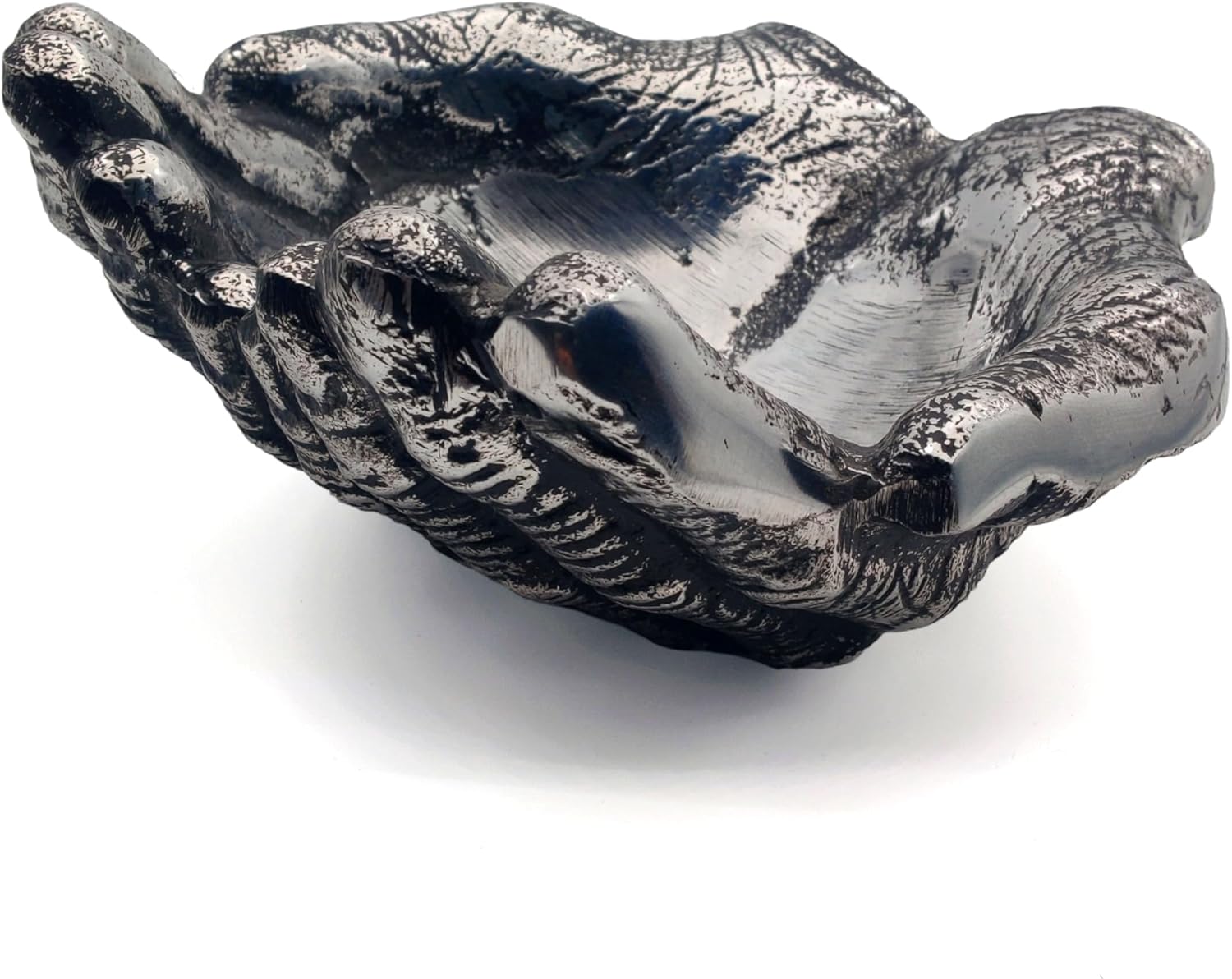 5MOONSUN5 Hands bowl with antique Finish for keys For decorative use Silver Finish, Home Decor Accent Dish Key Bowl for Entryway Table, hand Sculpture Table Art Gifts Decoration