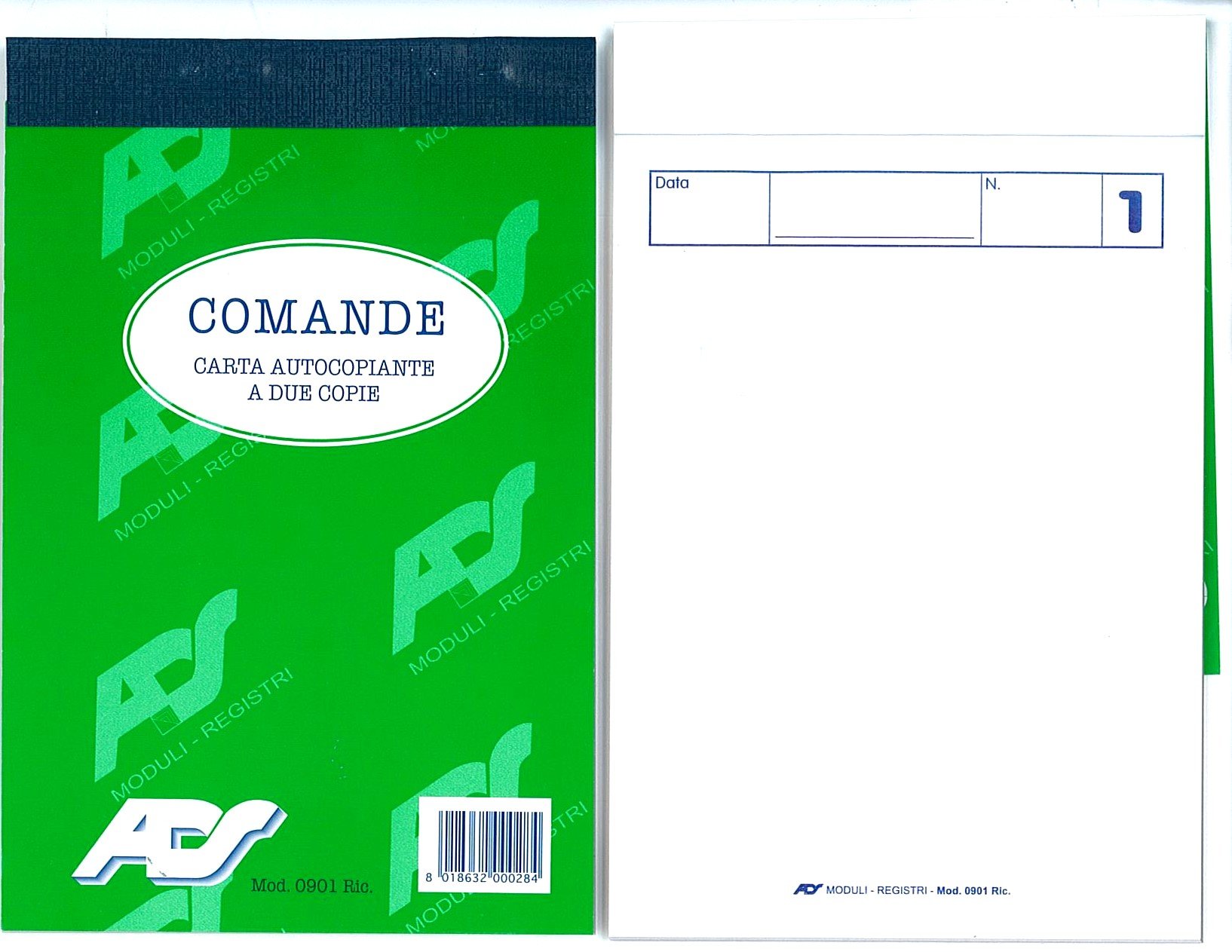 Blocco Comandi Doppia Copia Ricalcante 25 Moduli 10x15 cm 10 Pezzi