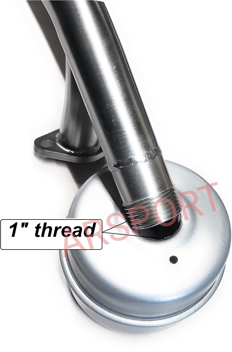 ARSPORT Two Exhaust pipes 1" male thread plus Mufflers For Predator 670 V-Twin, Go Kart, Mini Bike, Generators, Golf cars, Mud motors