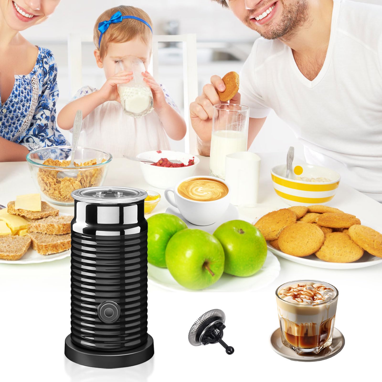 Pièces De Rechange Fouet Mousseur à Lait Nespresso AER03 - Mélangeur Espresso En Acier Inoxydable Pour Mousse Riche Et Parfaite