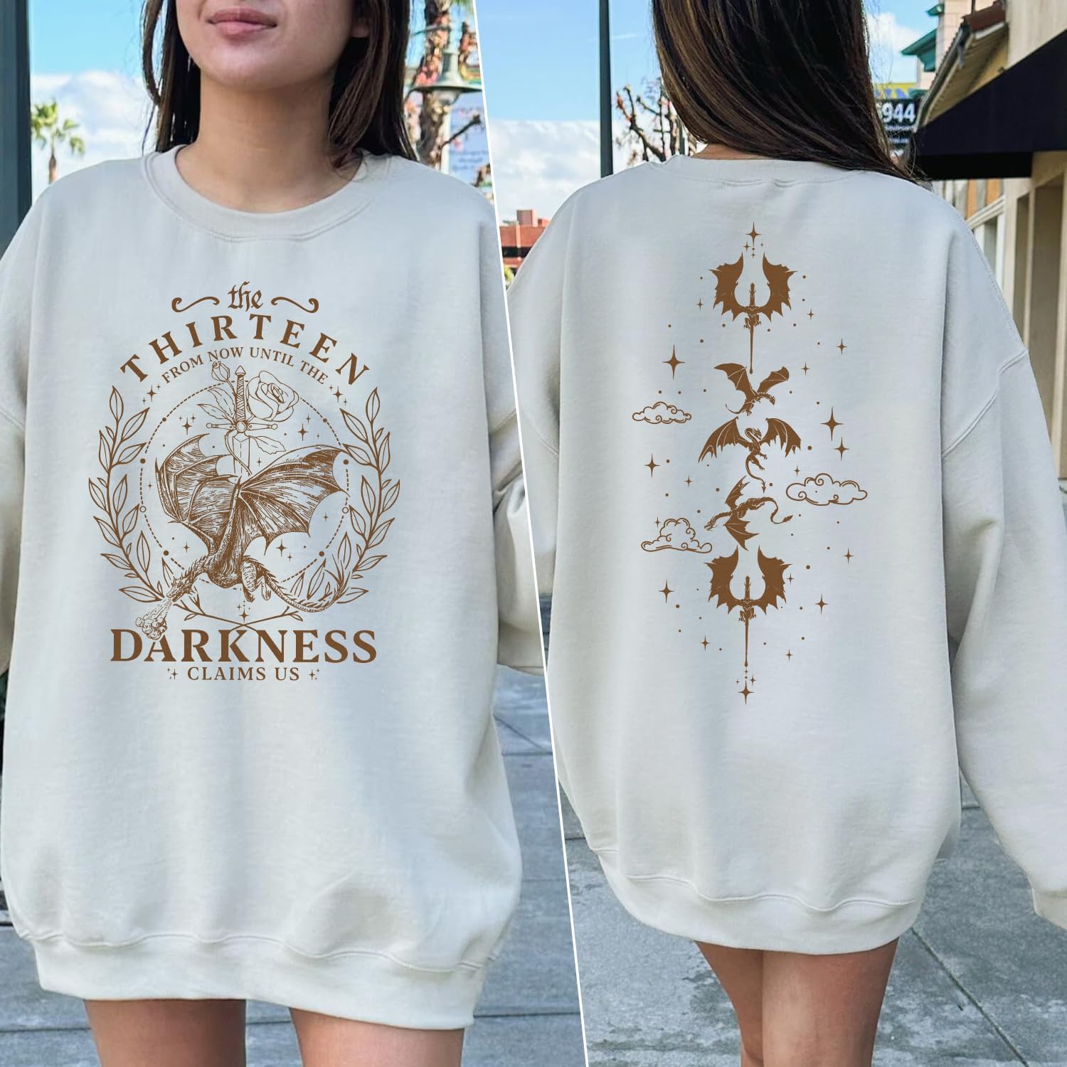 The Thirteen Throne of Glass Sweatshirt - We are The Thirteen, from Now Until The Darkness Claims Us Sweater - Image 7