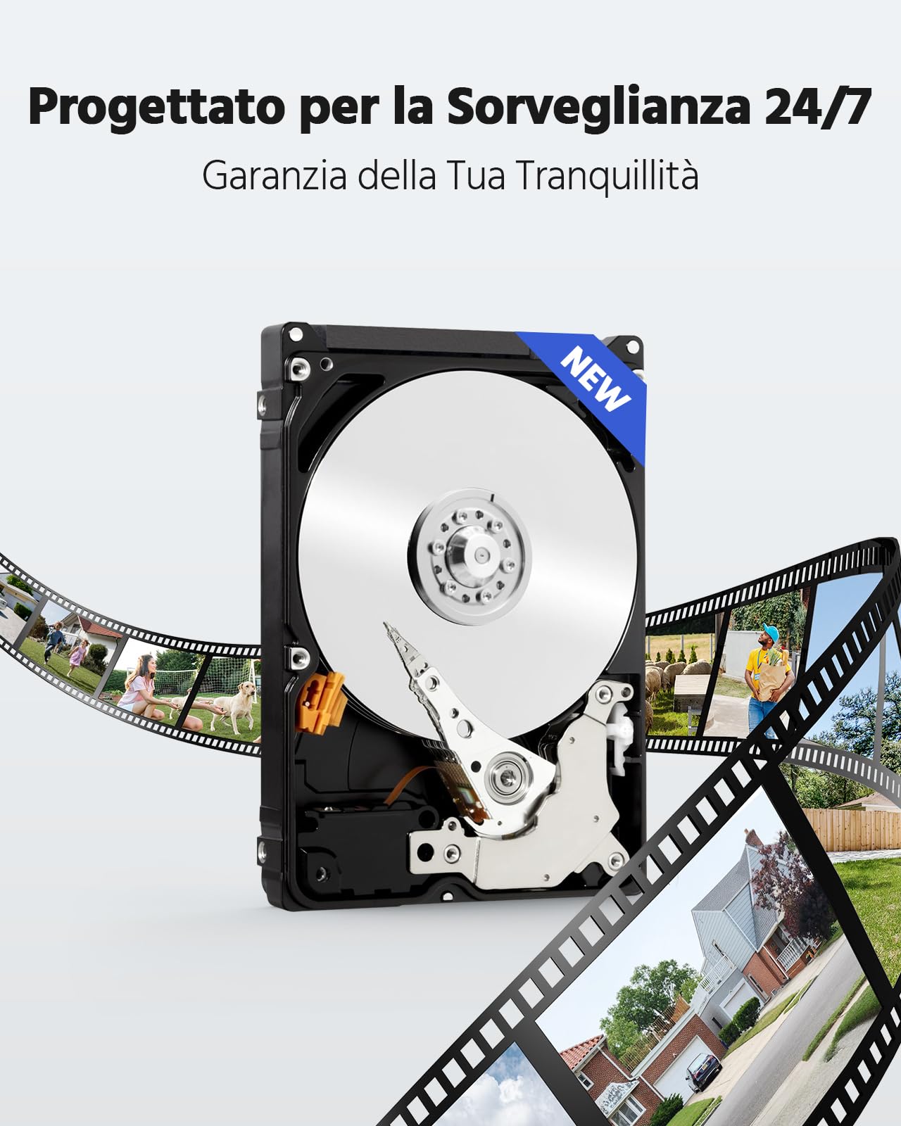 ANNKE 3K Lite DVR 8 Canali con Rilevamento AI Persone/Veicoli, 4x 1080p Visione Notturna a Colori Telecamere Kit Videosorveglianza CCTV Cablato con Hard Disk da 1TB, Avviso Email con Immagini, IP67
