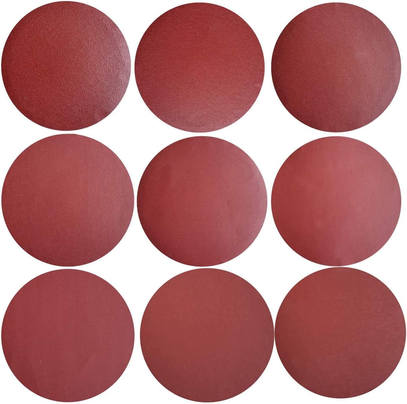 Sackorange 100 PCS 6-Inch PSA Aluminum Oxide Sanding Disc, 10 Each of 120-2000 Grits Self Stick Sander Paper for DA Sanders - - 
