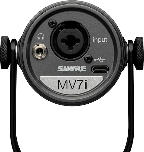 Vista 38 de Shure MV7+ - Micrófono dinámico para podcasts, certificado OBS, audio mejorado, panel LED, salidas USB-C y XLR, modo de nivel automático, filtro