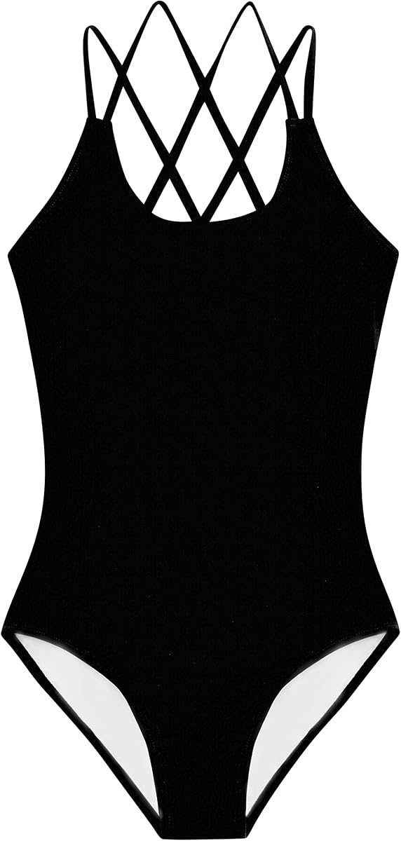 Girls' Reese UPF 50 Beach Sport Criss-Cross One Piece Swimsuit