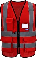 Vista 27 de Chalecos de seguridad reflectantes verdes A-SAFETY, talla 3XL
