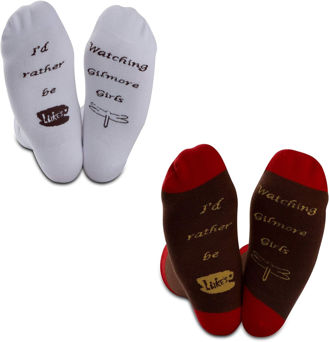 GJTIM Gilmore Gift Best Friend Gift Iโd Rather Be Watching Gilmore Girls Socks Set