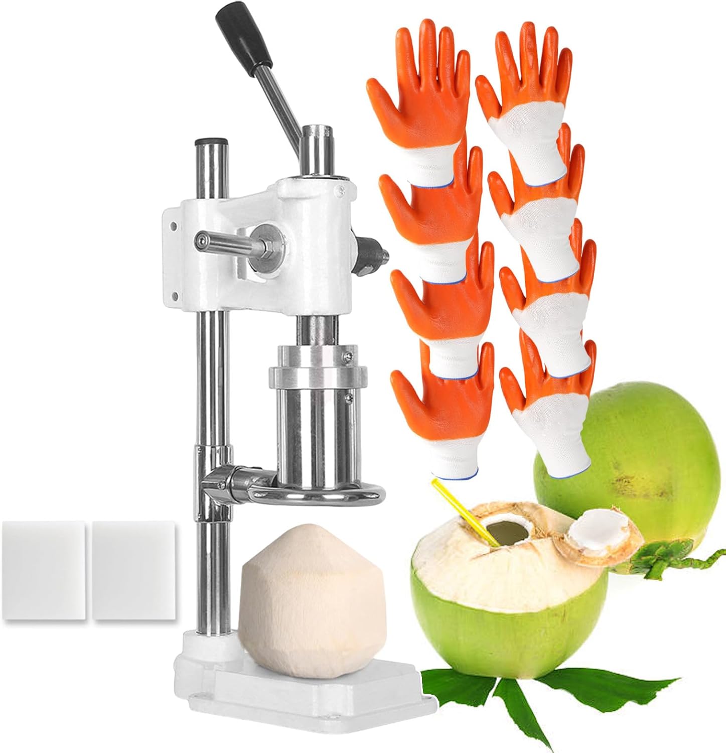 Manual Coconut Lid Opening Machine, Commercial Coconut Hole Opening Machine And Shelling, Adjustable Hole Opening Tool In Delicate Coconut