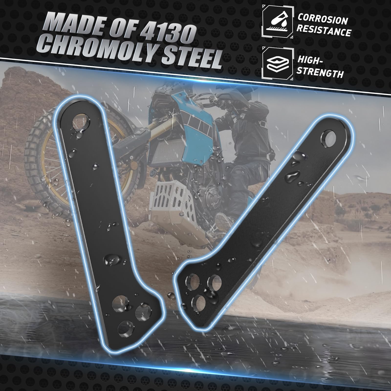 NICECNC Aufhängung Tieferlegung Hebeglieder Compatible with Tenere 700 /XTZ700 2019-2024, Tenere 700 Rally Edition 2020-2024, Höhenverstellbar